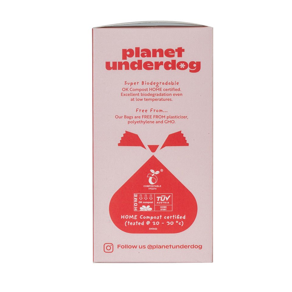 120 Planet Underdog Compostable Dog Poop Bags - Red Box - DraftFuel Sports