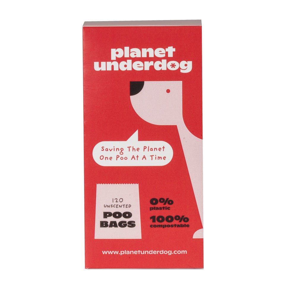 120 Planet Underdog Compostable Dog Poop Bags - Red Box - DraftFuel Sports