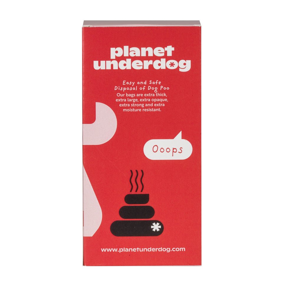 120 Planet Underdog Compostable Dog Poop Bags - Red Box - DraftFuel Sports
