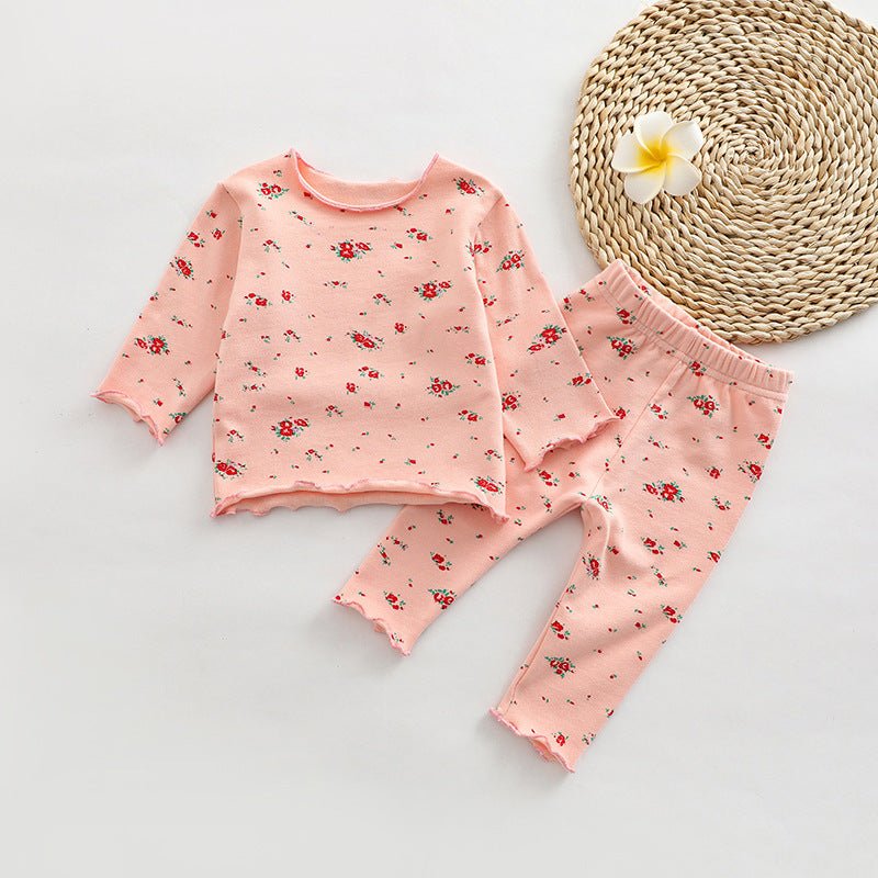 Baby All Over Print Pattern Tops Combo Pants Lovely Sets Home Clothes - DraftFuel Sports