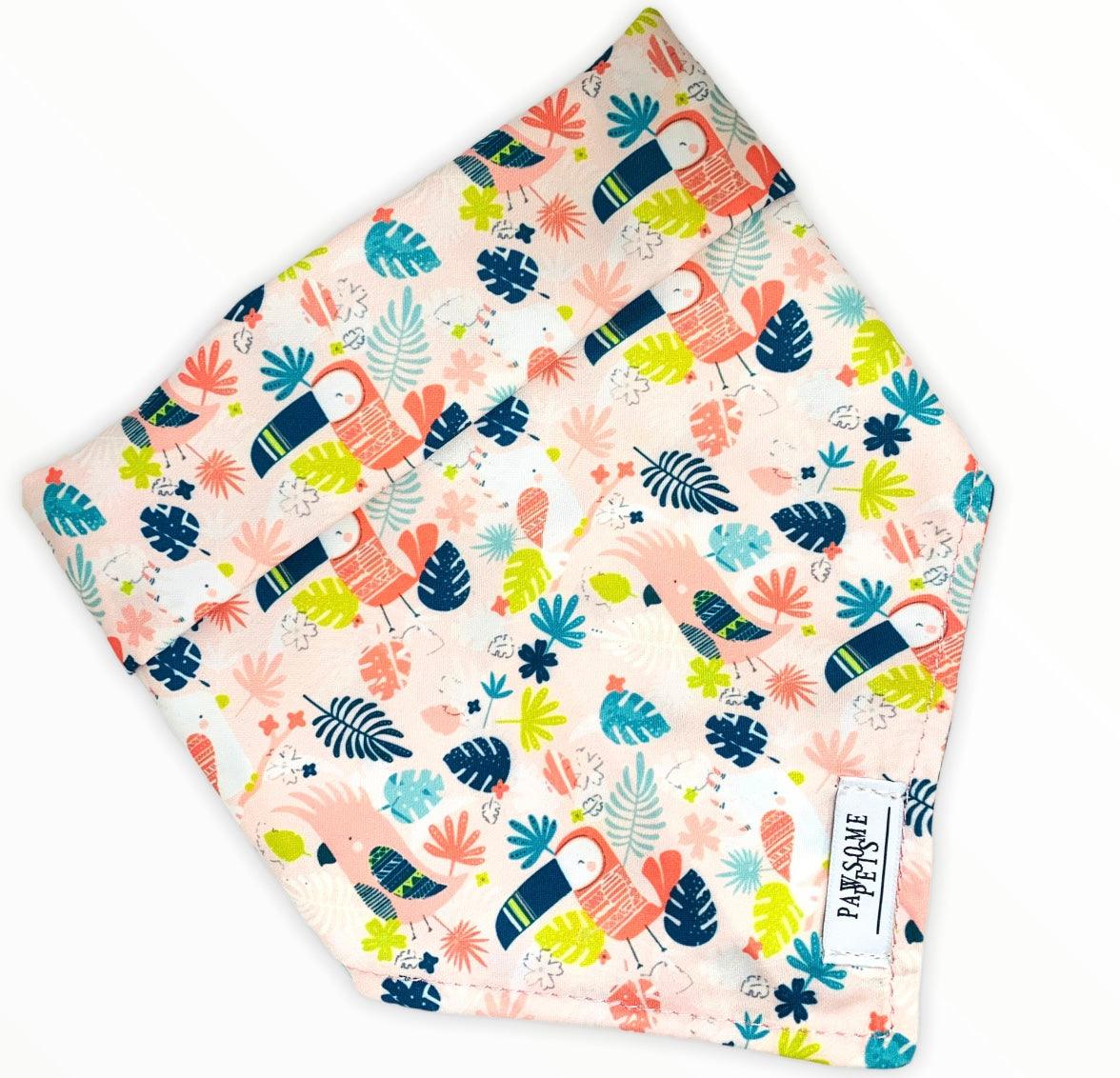 BANDANA - PINK TOUCAN - DraftFuel Sports