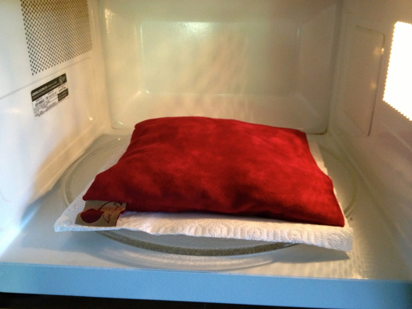 Hot Cherry Square Pillow in Plush Red Ultra - Suede - DraftFuel Sports