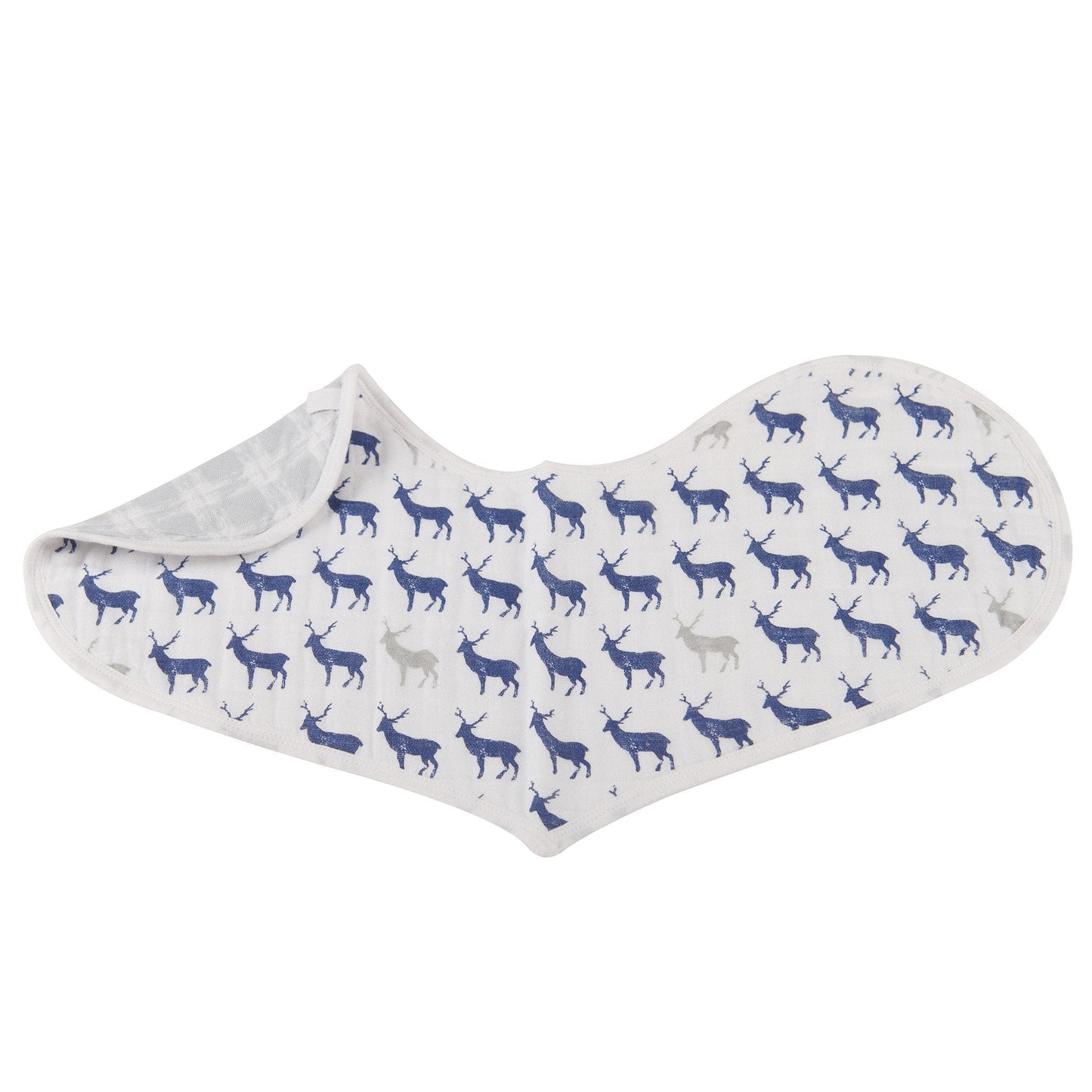 In The Wild Elephant Cotton Burp Cloth Bib 2PK - DraftFuel Sports