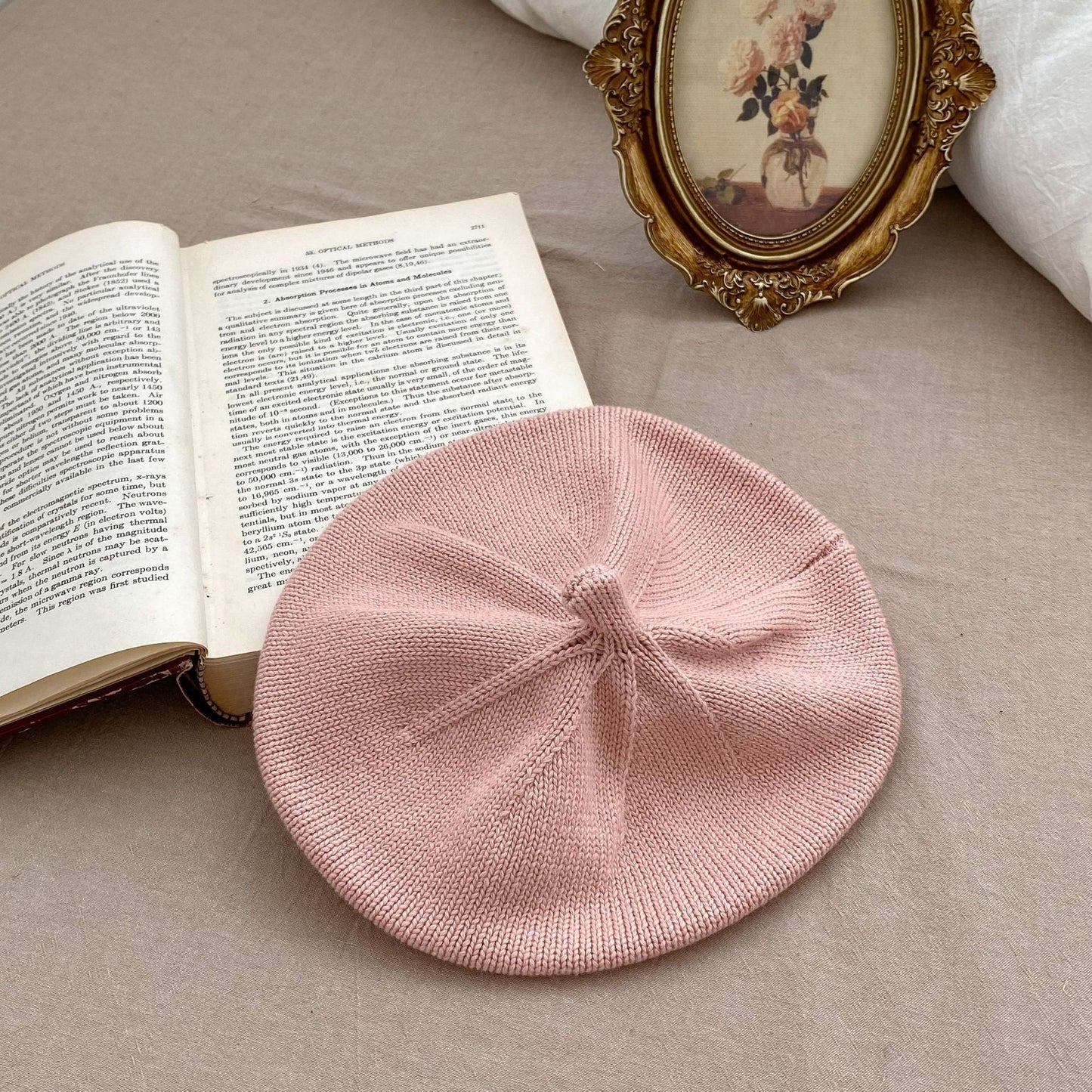 Infant Baby Girls Solid Knitting Caps - DraftFuel Sports