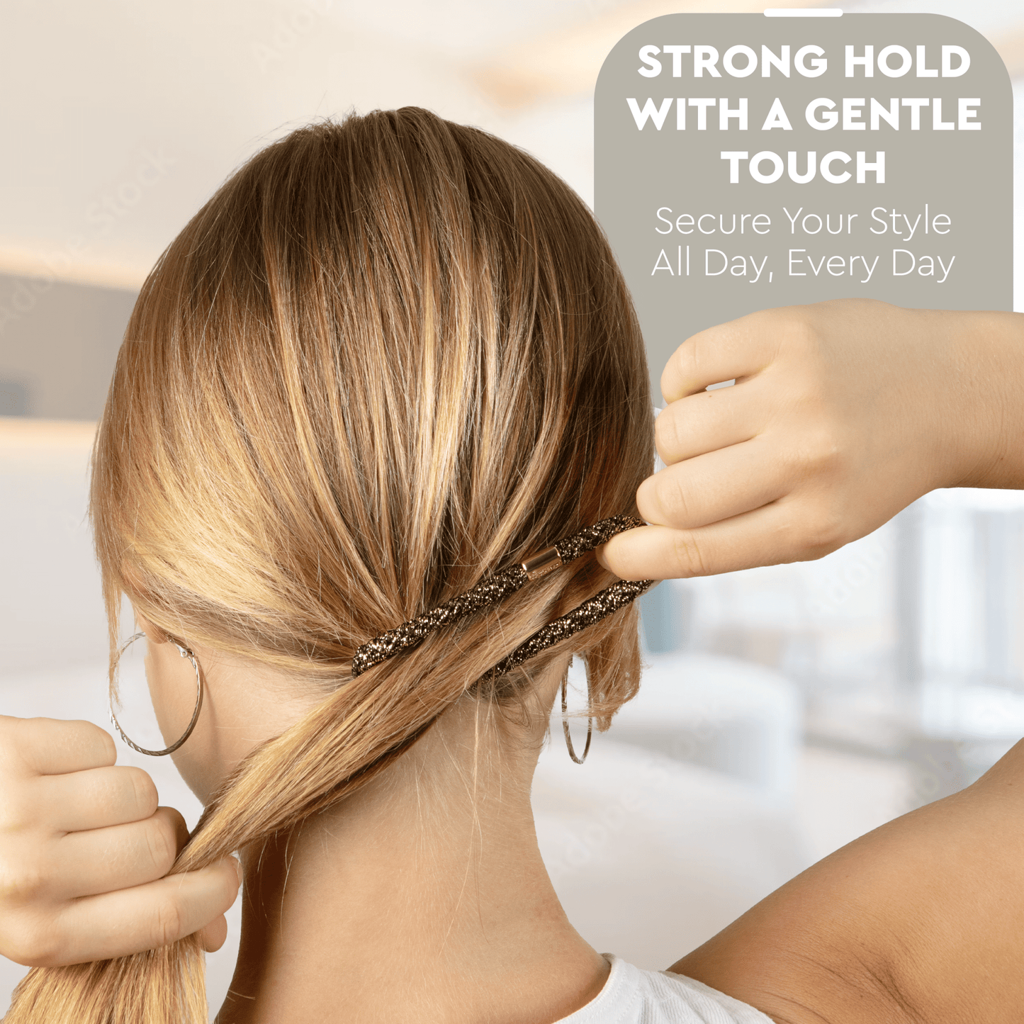 Luxe Hair Pony 12 - Pack | Earth Metallics - DraftFuel Sports