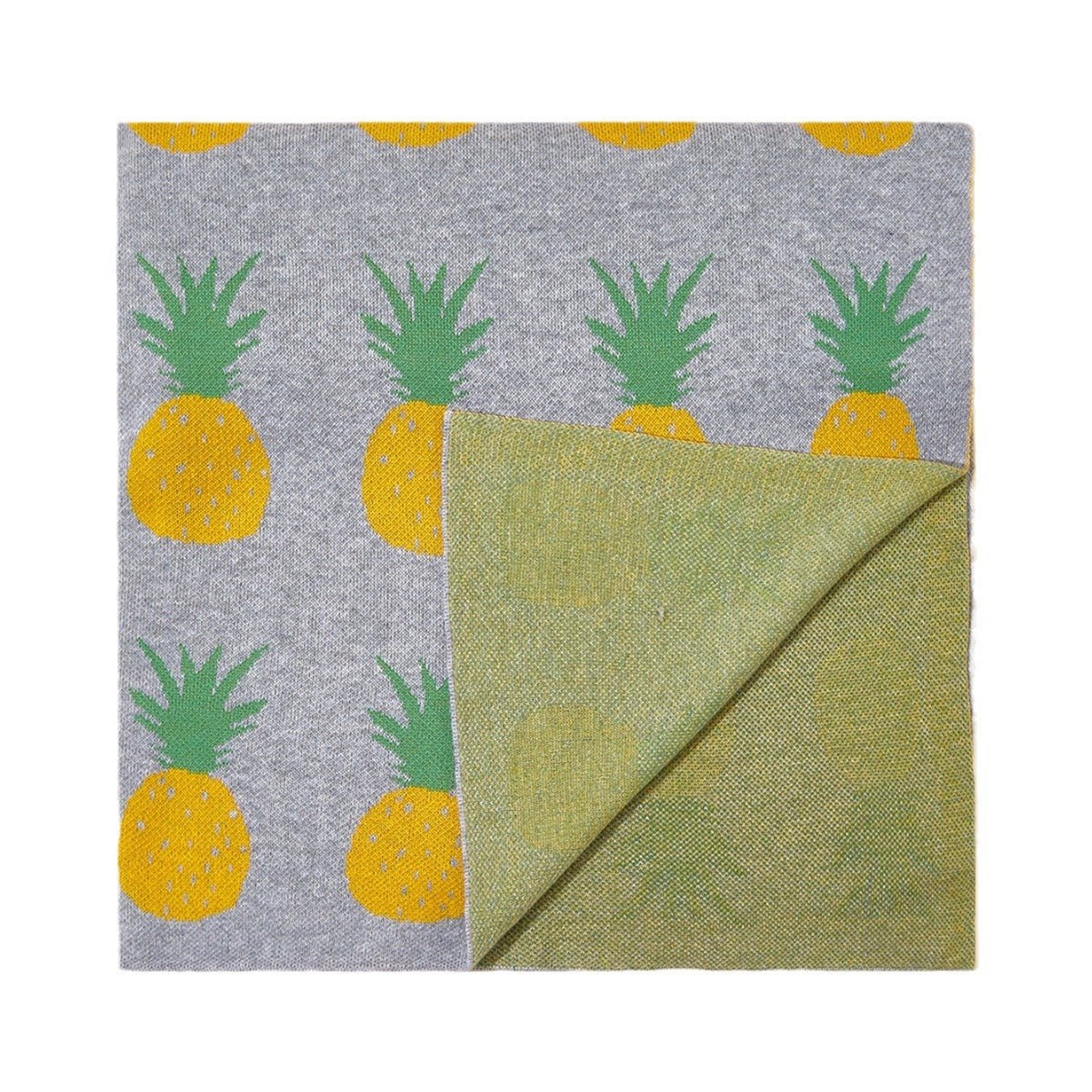 New Arrival Knitted Baby Blanket With Simple Fruits Pattern: New Collection For All Seasons - DraftFuel Sports