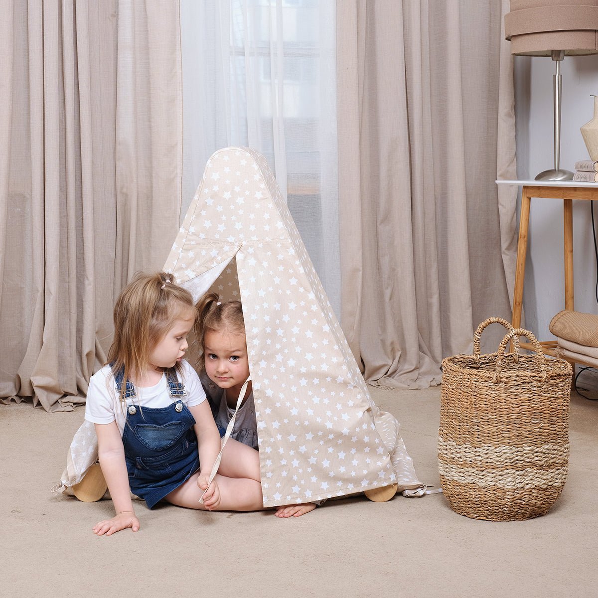 Play Tent Cover with Mat for Climbing Triangle Ladder - DraftFuel Sports