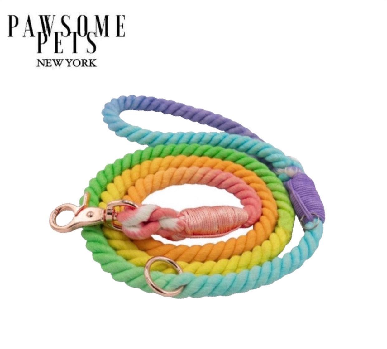 ROPE LEASH - PASTEL RAINBOW - DraftFuel Sports