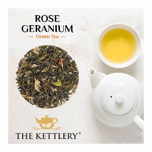 Rose Geranium Green Tea in Tin - DraftFuel Sports