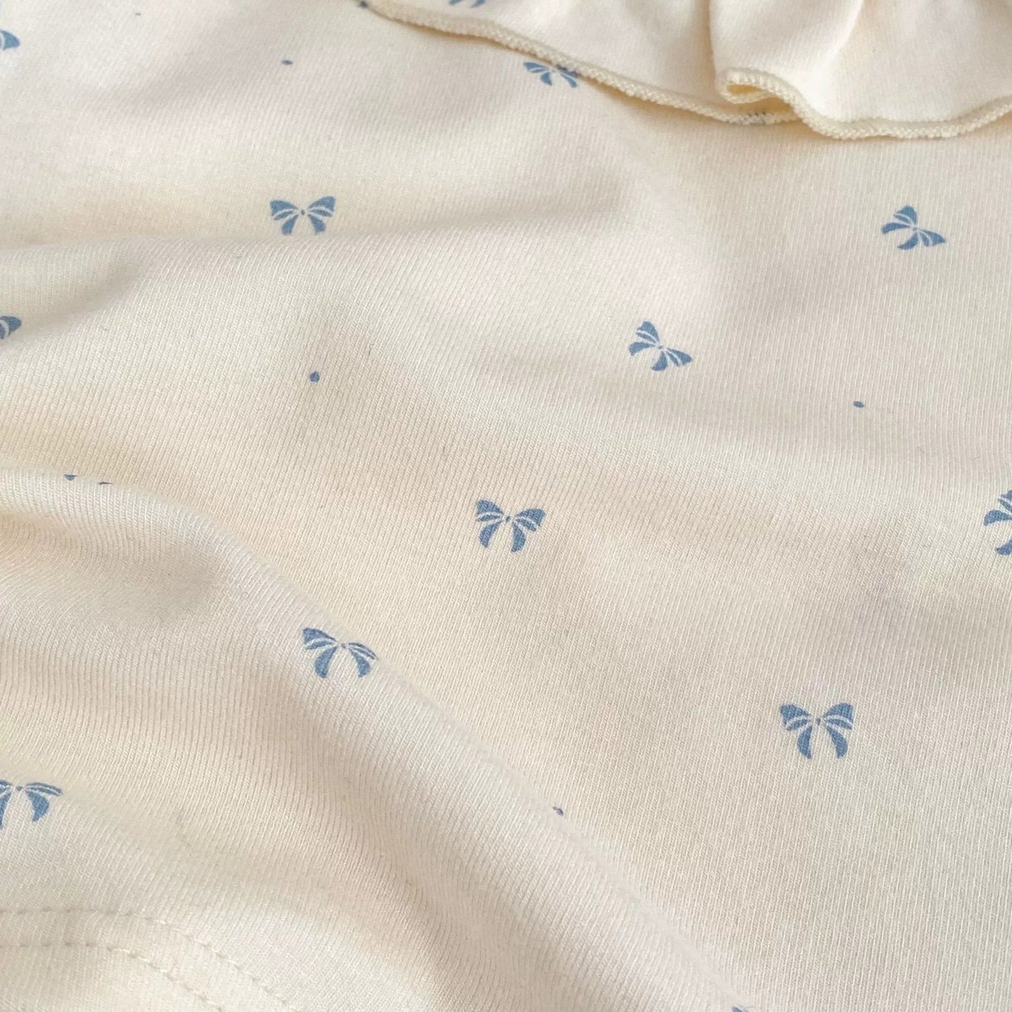 Spring and Autumn Baby Kids Girls Butterfly - bows Pattern Long Sleeves Beige Top and Sleeveless Onesies Overalls Clothing Set - DraftFuel Sports