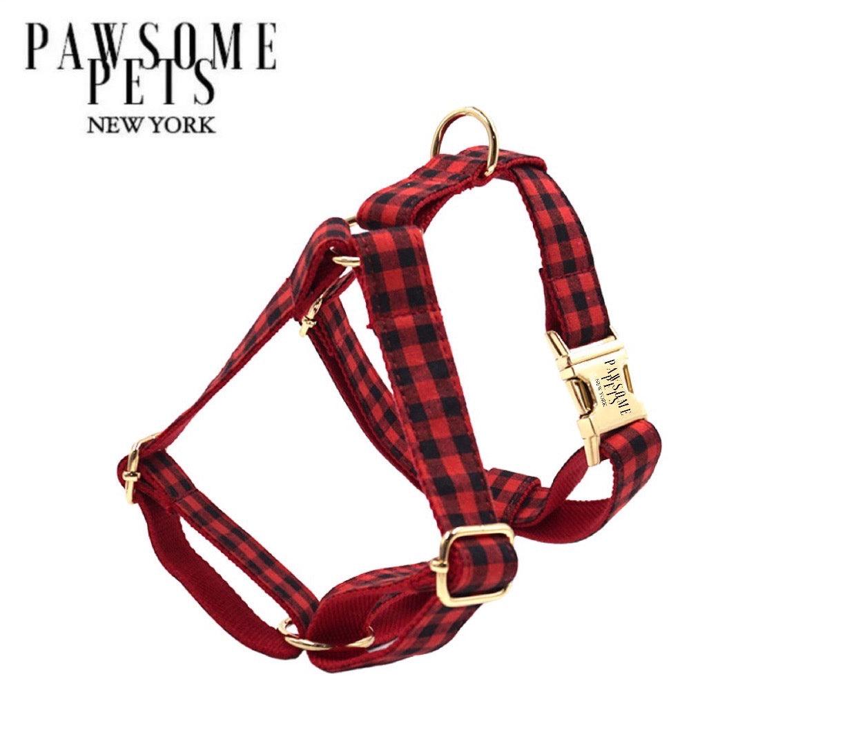 STEP IN HARNESS - RED BLACK STRIPE - DraftFuel Sports