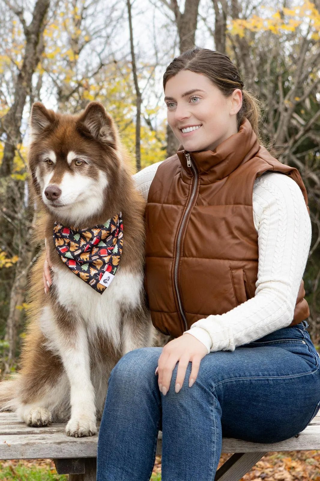 Woodland Tales Dog Bandana - DraftFuel Sports