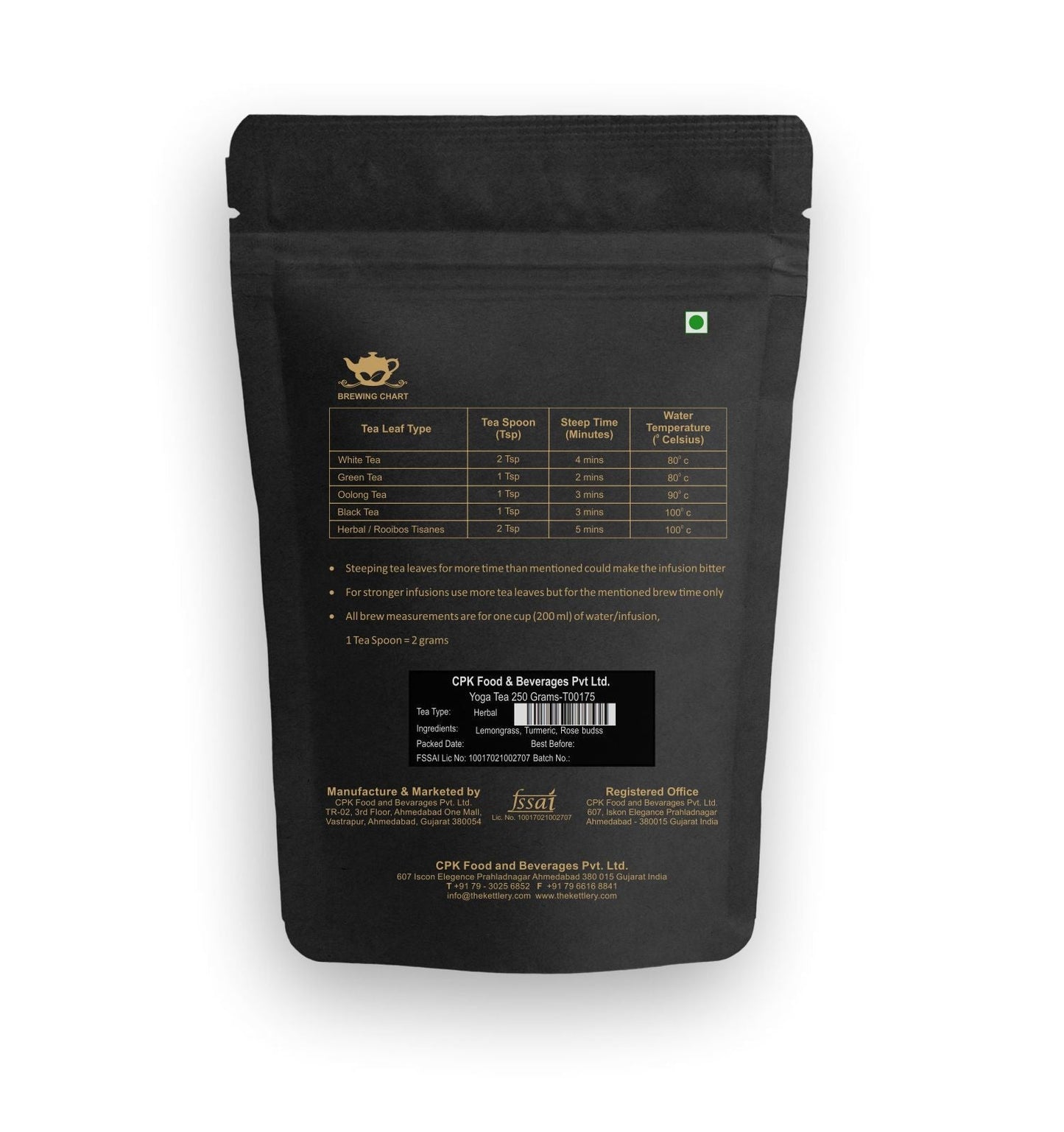 Yoga Herbal Lemongrass & Turmeric Tea - DraftFuel Sports