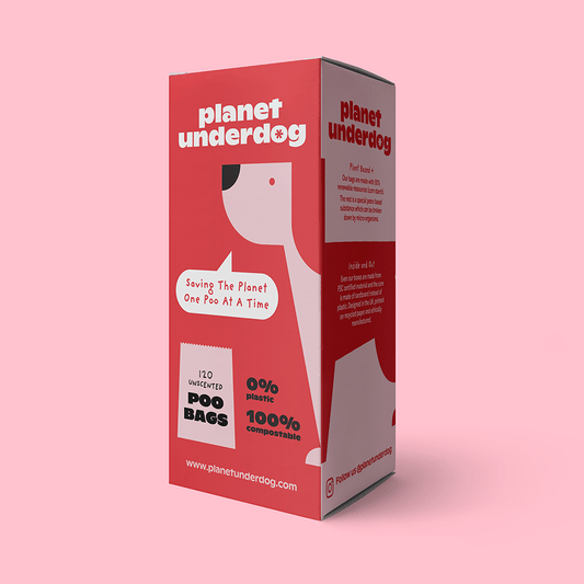120 Planet Underdog Compostable Dog Poop Bags - Red Box - DraftFuel Sports
