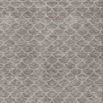 3' X 5' Taupe And Beige Geometric Washable Indoor Outdoor Area Rug - DraftFuel Sports