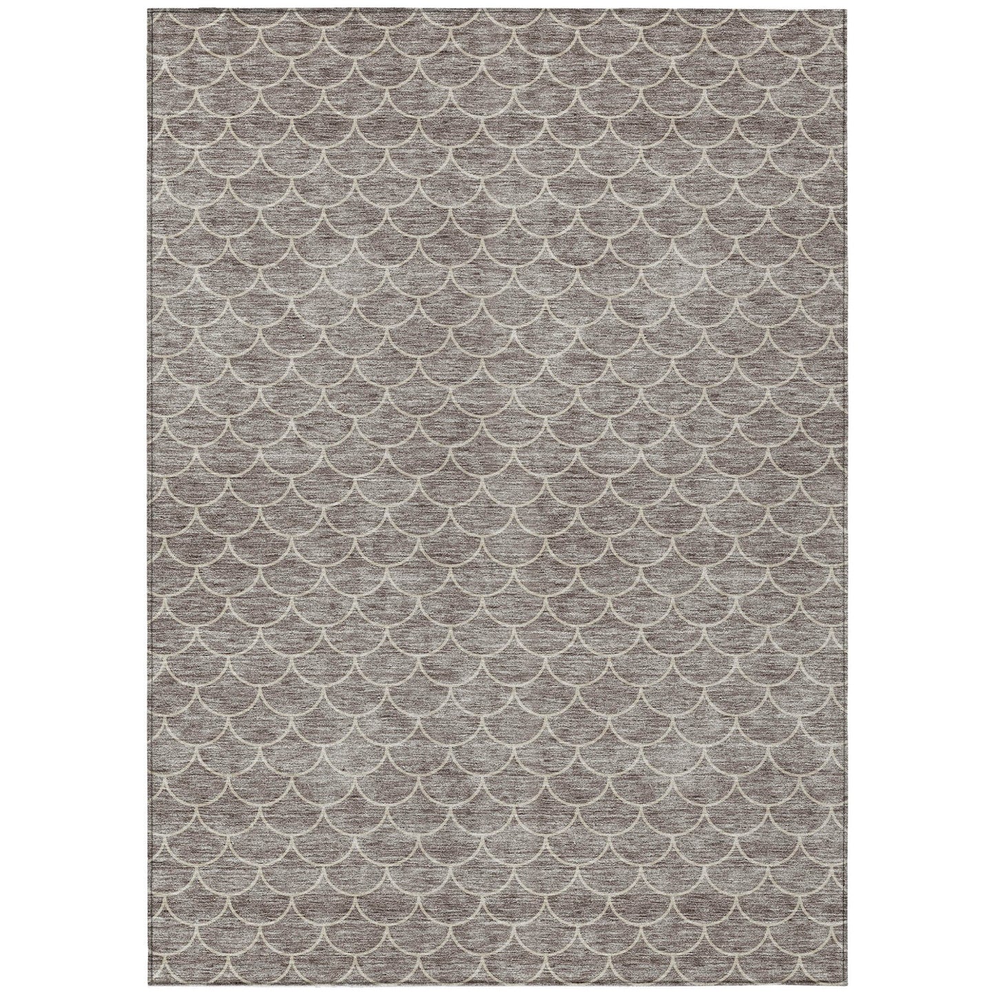 3' X 5' Taupe And Beige Geometric Washable Indoor Outdoor Area Rug - DraftFuel Sports