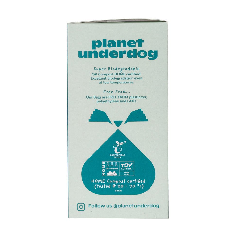 60 Planet Underdog Compostable Dog Poop Bags - Green Box - DraftFuel Sports