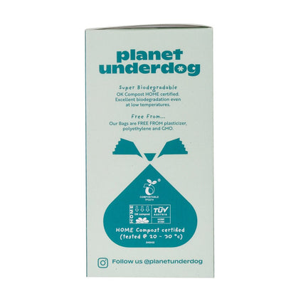 60 Planet Underdog Compostable Dog Poop Bags - Green Box - DraftFuel Sports