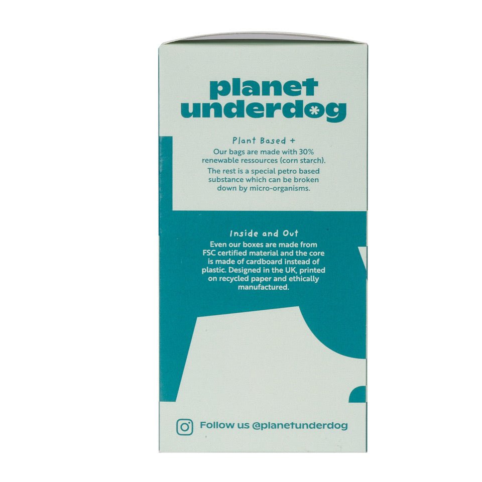 60 Planet Underdog Compostable Dog Poop Bags - Green Box - DraftFuel Sports