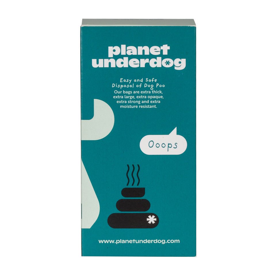 60 Planet Underdog Compostable Dog Poop Bags - Green Box - DraftFuel Sports