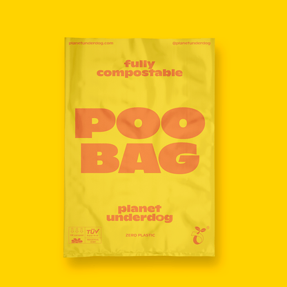 60 Planet Underdog Compostable Dog Poop Bags - Yellow Box - DraftFuel Sports