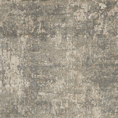 8' X 10' Beige and Gray Abstract Power Loom Area Rug - DraftFuel Sports