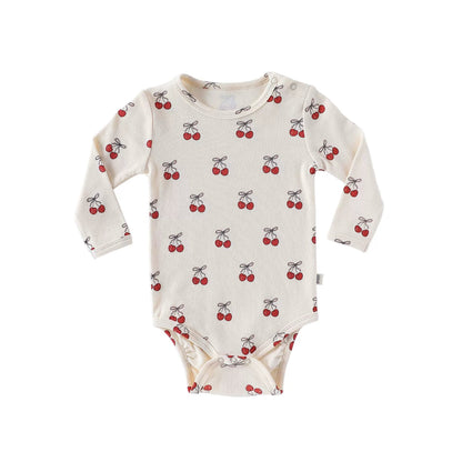 Autumn Arrival Baby Unisex Long Sleeves Casual Pattern Crew Neck Onesies and Pants Clothing Sets - DraftFuel Sports