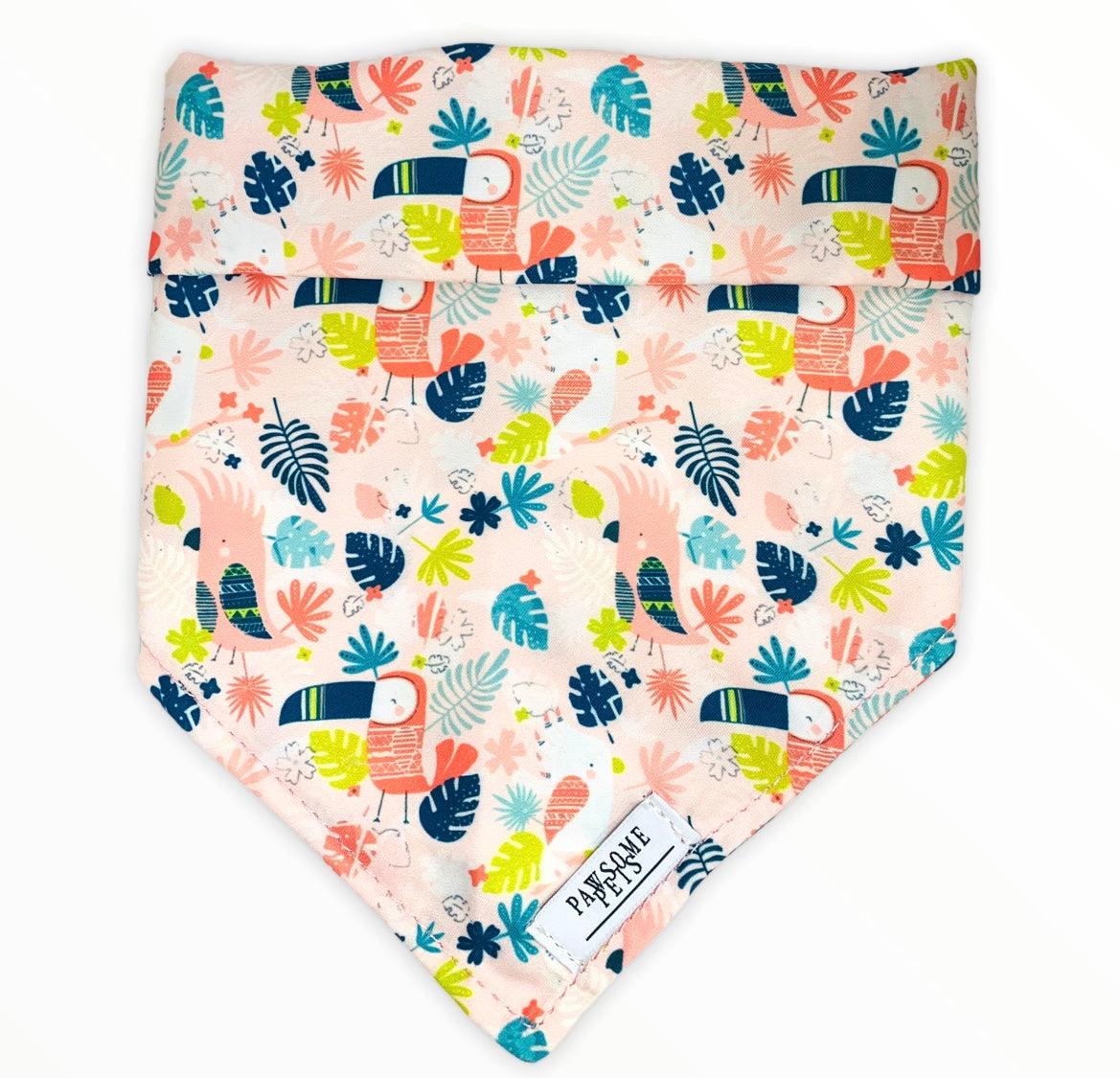 BANDANA - PINK TOUCAN - DraftFuel Sports