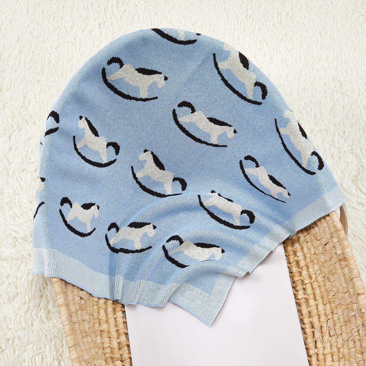 Best - Selling Knitted Baby Blanket With Horse Pattern: New Collection For Four Seasons - DraftFuel Sports