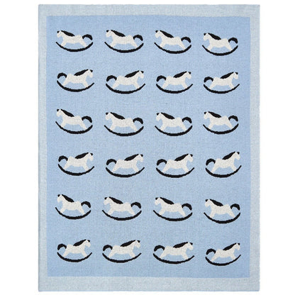 Best - Selling Knitted Baby Blanket With Horse Pattern: New Collection For Four Seasons - DraftFuel Sports