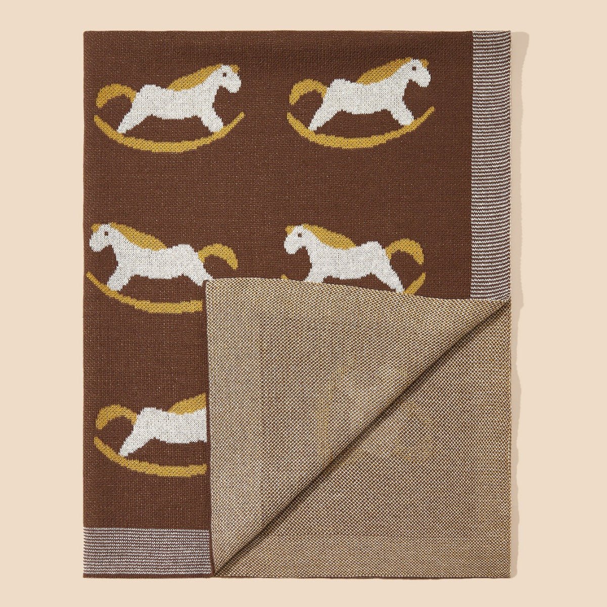 Best - Selling Knitted Baby Blanket With Horse Pattern: New Collection For Four Seasons - DraftFuel Sports