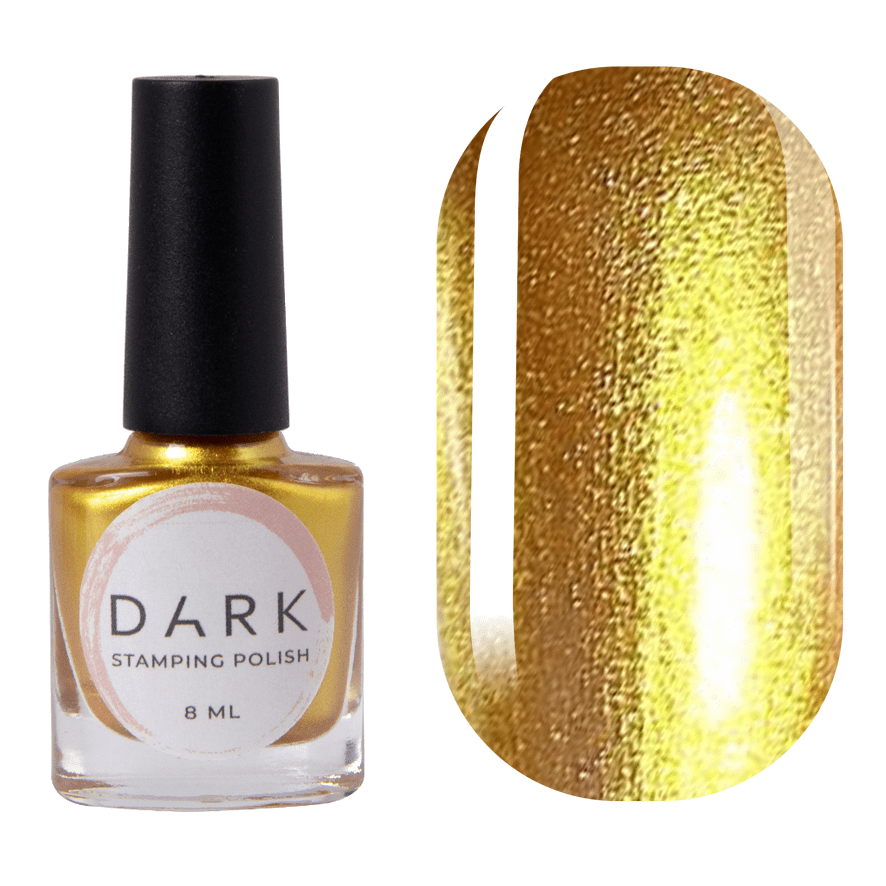 DARK Stamping Polish Gold 04, 8ml - DraftFuel Sports
