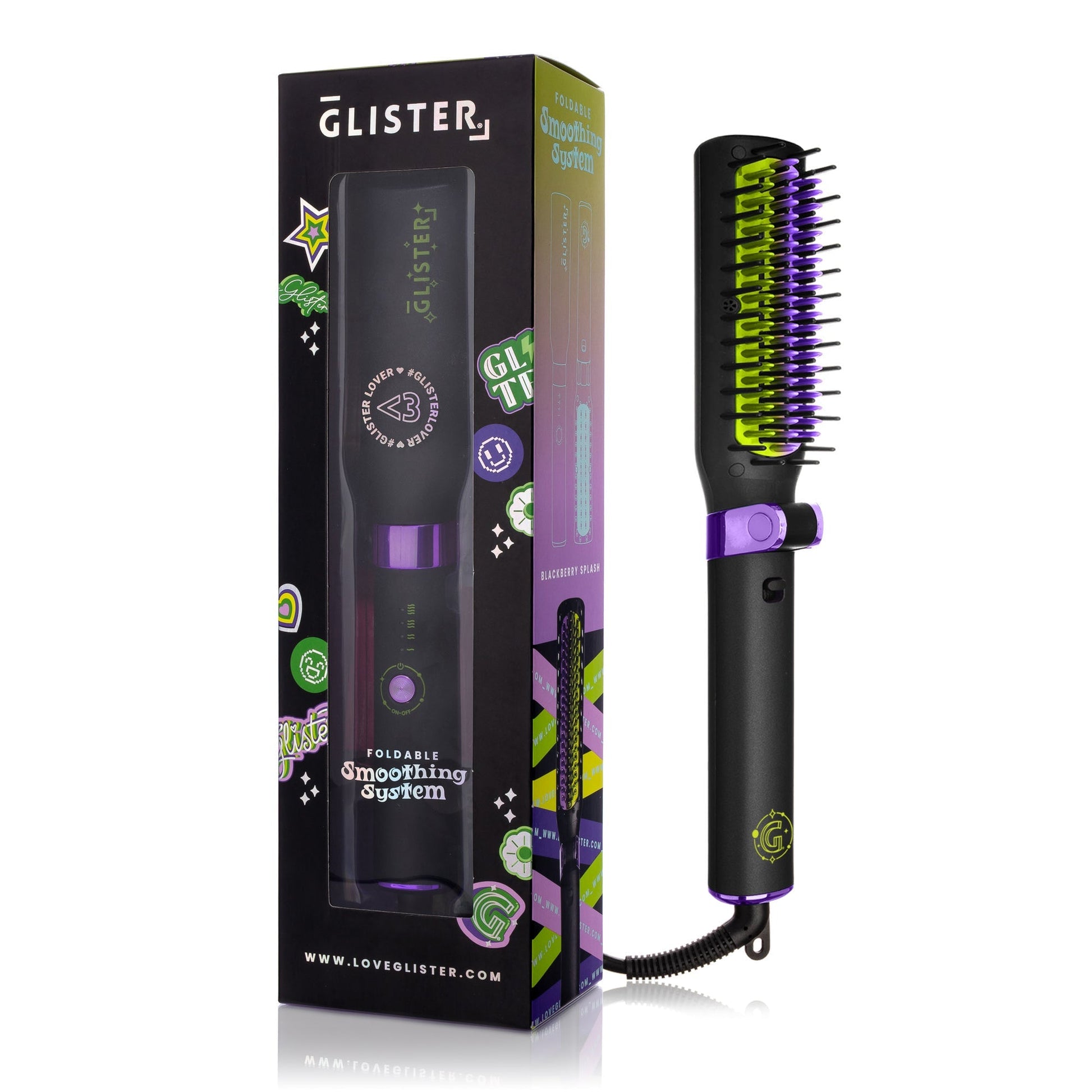 Foldable Hot Brush with Anti - Frizz Smoothing System - DraftFuel Sports