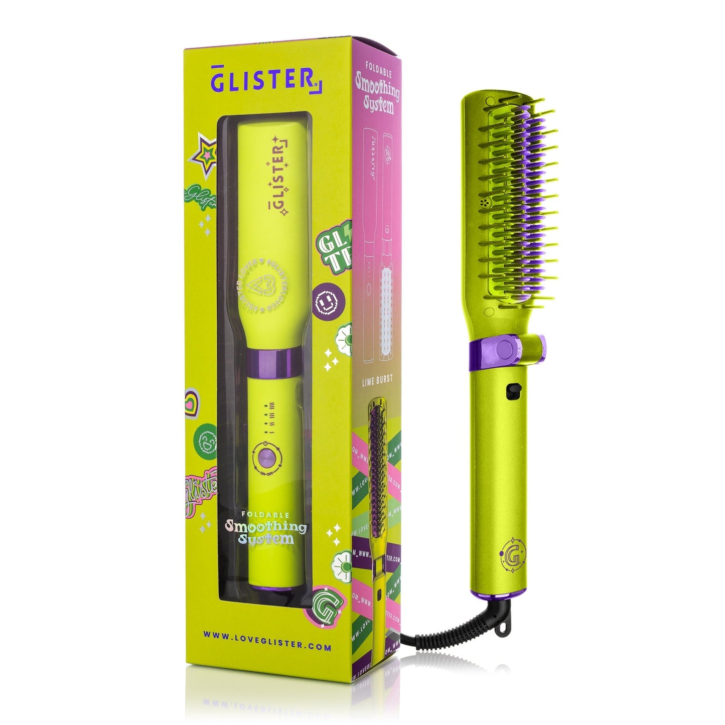 Foldable Hot Brush with Anti - Frizz Smoothing System - DraftFuel Sports