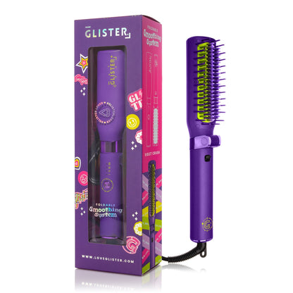 Foldable Hot Brush with Anti - Frizz Smoothing System - DraftFuel Sports