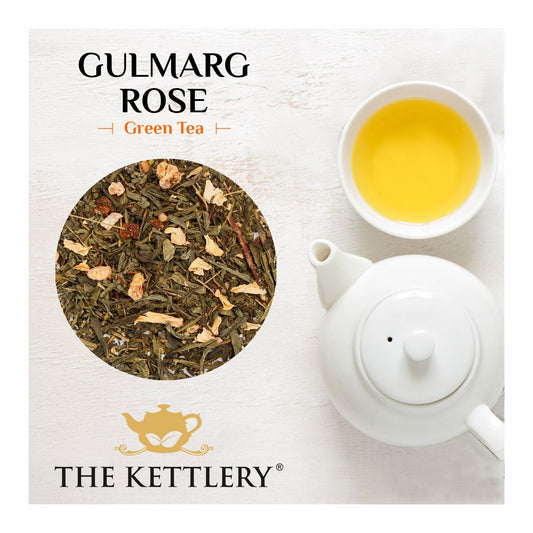 Gulmarg Rose & Saffron Green Tea - DraftFuel Sports