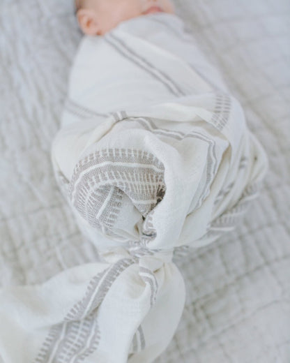 Handwoven Cotton Baby Swaddle - DraftFuel Sports