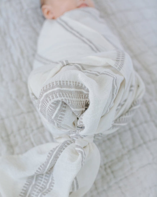 Handwoven Cotton Baby Swaddle - DraftFuel Sports