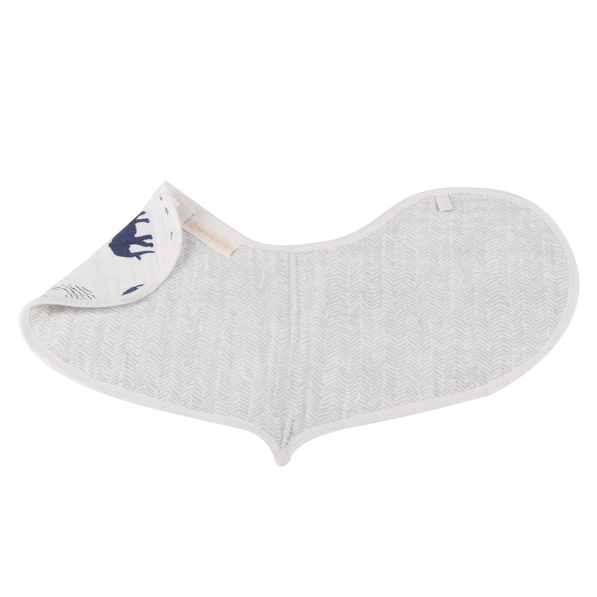 In The Wild Elephant Cotton Burp Cloth Bib 2PK - DraftFuel Sports
