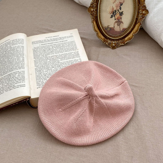 Infant Baby Girls Solid Knitting Caps - DraftFuel Sports