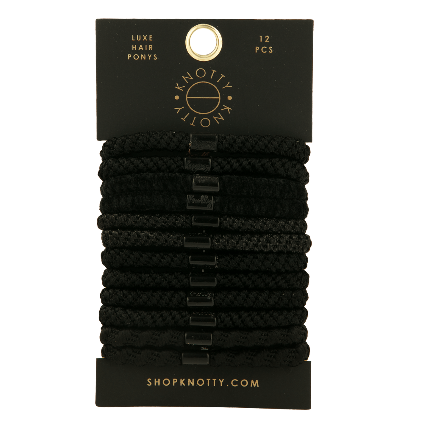 Luxe Hair Pony 12 - Pack | Blackout - DraftFuel Sports