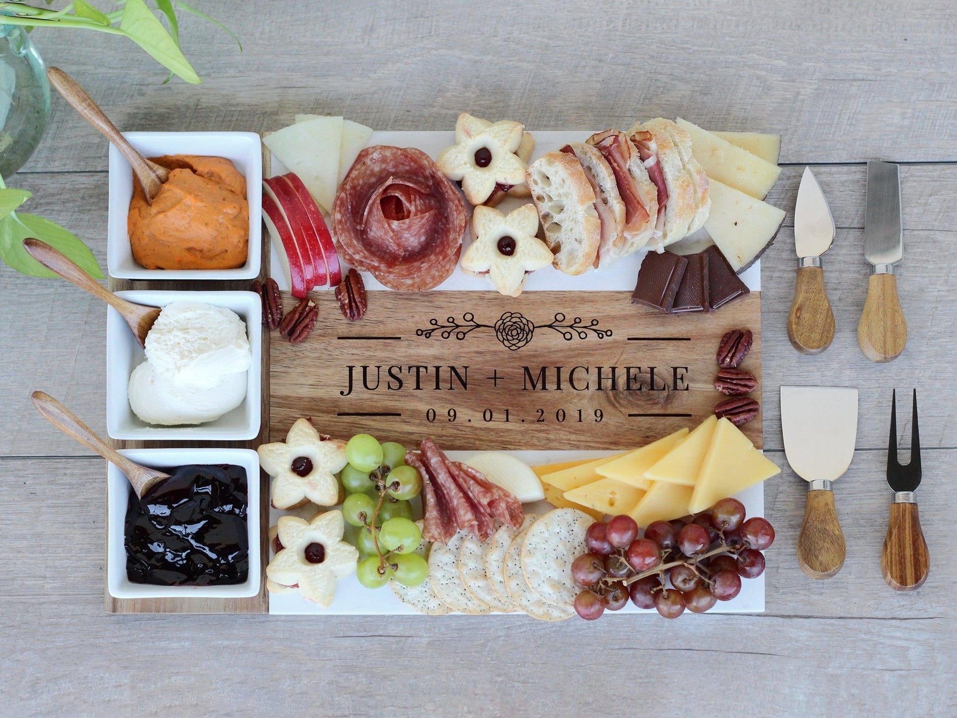 Marble Charcuterie Board - DraftFuel Sports