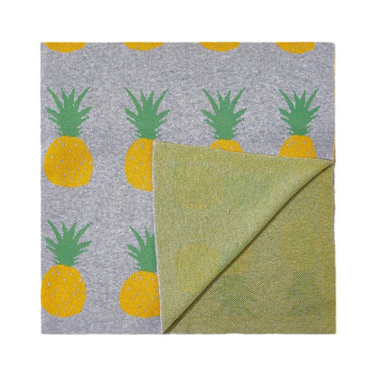 New Arrival Knitted Baby Blanket With Simple Fruits Pattern: New Collection For All Seasons - DraftFuel Sports