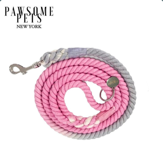 ROPE LEASH - OMBRE GREY PINK - DraftFuel Sports