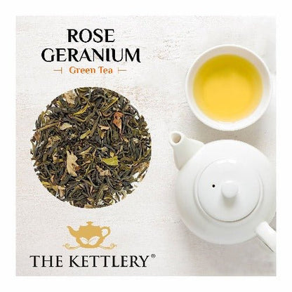 Rose Geranium Green Tea in Tin - DraftFuel Sports