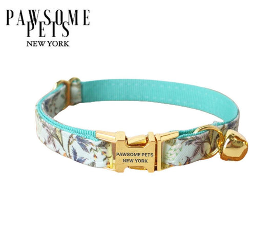 SMALL SIZE DOG & CAT COLLAR - ICE SNOW GREEN - DraftFuel Sports
