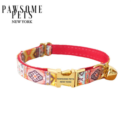 SMALL SIZE DOG & CAT COLLAR - RUBY RED - DraftFuel Sports