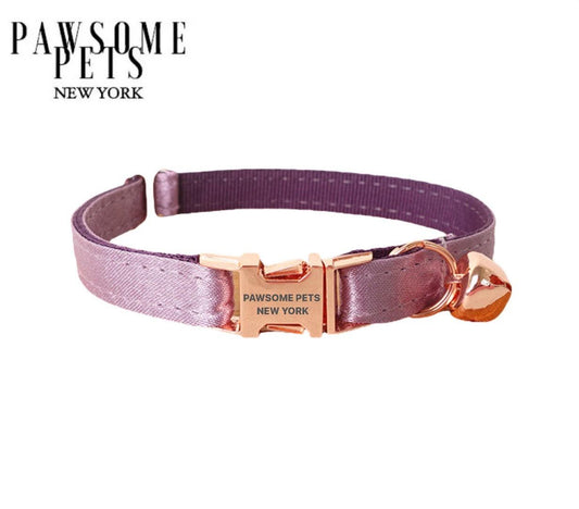 SMALL SIZE DOG & CAT COLLAR - SILVER PURPLE - DraftFuel Sports