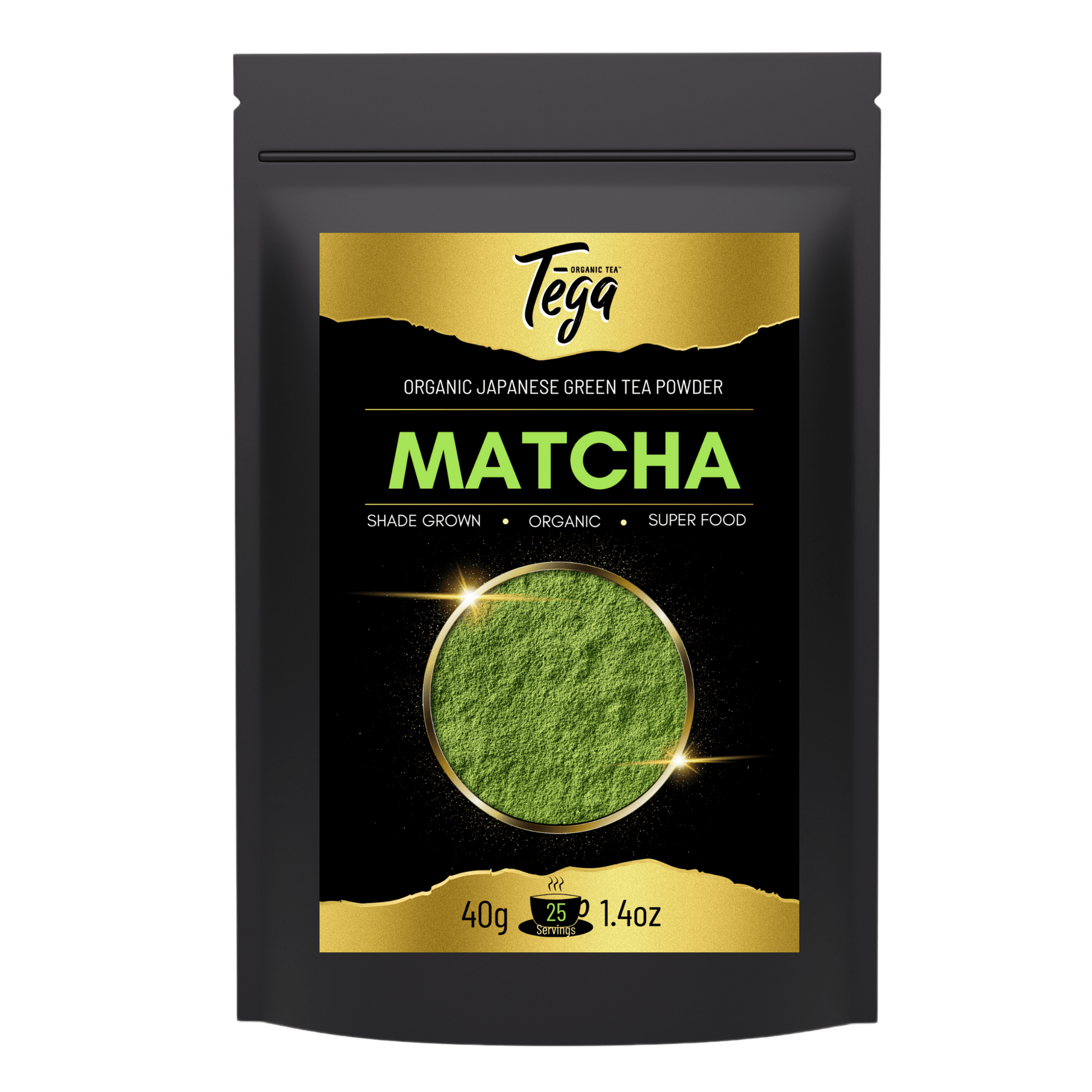 Tega Organic Japanese Matcha Green Tea Powder 40g - DraftFuel Sports