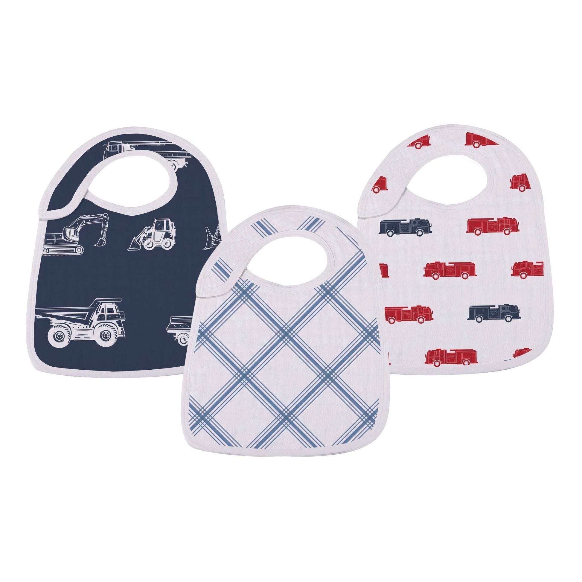 Things That Go Snap Bibs 3Pk - DraftFuel Sports